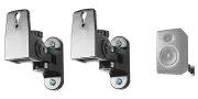 Pair Hidden Wall Mount Swivel Brackets For Audioengine P4 Bookshelf Speakers