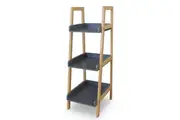 3 Tier Display Ladder Shelf Bookcase Bookshelf Storage Rack Wooden Flower Stand