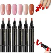 Polishey - Polishey Nail Polish Pen Set,Nail Polish Pen Set,Polish Nail Pens,One Step Gel Nail Polish 3-In-1 Set,36 Color Nail Polish Gel Pen For Women,Soak Off Uv Led Nail Varnish Nail Tools (B)