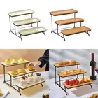 Tiered Cake Stand Platter Serving Tray with Stand for Donuts Fruit Macaron