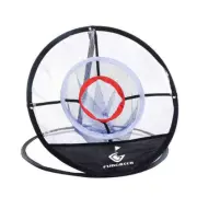 Golf Chip-Shot Chipping Net Training Nylon White Pop Up Collapsible with Bag