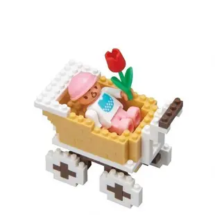 河田積木 nanoblock ML-026 嗨! 寶貝 嬰兒車 娃娃車 罐裝積木