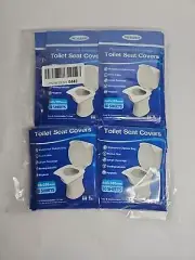 Mckanti Toilet Seat Covers Disposable - 120 Pack XL Flushable Paper Toilet Seat