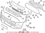 Genuine OEM Front Center Lower Grille 51117360738 for Mini F55 F56 F57 Cooper