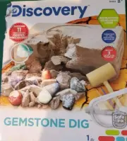 Discovery Gemstones Dig Uncover 11 Real Gemstones Science Kit For Kids~Sealed