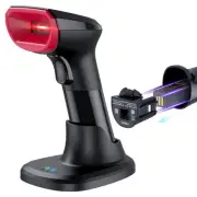 TMSL-58CR 2D Bluetooth Barcode Scanner with USB Cradle, Easy Replaceable Batt...