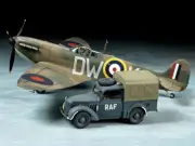 Tamiya 1/48 Supermarine Spitfire Mk.I & Light Utility Car 10HP Set