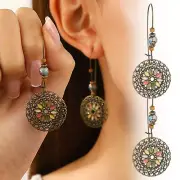 Handmade Earrings Brown Earrings Ethnic Earrings Boho Earrings For Women Retro