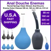 Rectal Soft Head Jeringa Clean Stream Sistema de Ducha Anal Enema Goma Vaginal