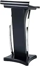 Creative Lectern Stainless Steel Curved Podium Standing Tilt Church Pulpit for Classroom,Church Pulpits,Lectures Speaker