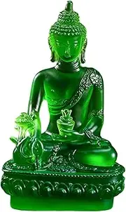 Buddha Statue, 7.3" Resin Praying Buddha Statue, Antique Spiritual Figurines, Sculpture, Ornament Figurine