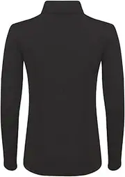 [Futura London] Womens Cotton Plain Polo Roll Neck Long Sleeve Stretch Regular Fit Casual Top
