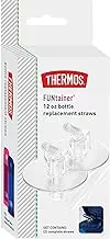 Thermos Replacement Straws for 12 Ounce Funtainer Bottle, Clear, 2 Count