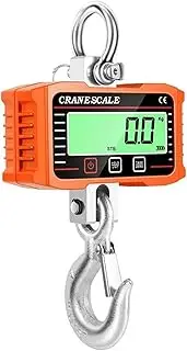 [JAJAJ] Industrial Digital Crane Scale 2000KG Digital Hanging Scale Heavy Duty Crane Scale Aluminum LCD Backlight Industrial Hook Scales with Remote Control for Farm,Livestock,Factory,Construction