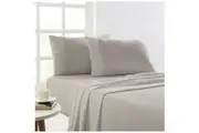 Park Avenue King Single Bed Flannelette Fitted Sheet Set 175GSM EGY Cotton Sand