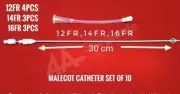 4A Malecot Assorted Sizes Urology Set of 10 Sterilised
