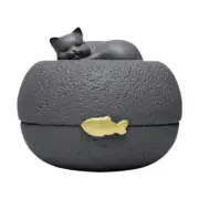 Cat Memorial Urn Sturdy Cremation Box Premium Practical Resin Animal Pet Urn
