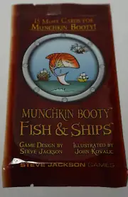 Steve Jackson Games: Munchkin Booty Fish & Ships Expansion Pack New + bonus