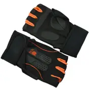 1 Pair Neoprene Weight Lifting Glove Anti-slip Half Fingers Gloves Fitness Exercise Training Sports Gloves M SIZE