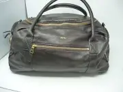mark and Graham Harvey Overnighter MONOGRAMMED MPM or JMK Carry on Espresso