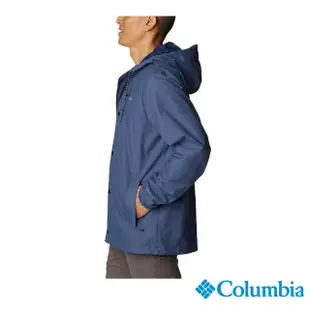 【Columbia 哥倫比亞 官方旗艦】男款-Cedar CliffOmni-Tech防水外套-墨藍(UWM34310IB)
