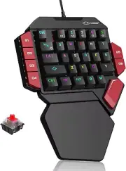 One Handed Professional Gaming Keyboard Mini Wired Mechanical Keyboard