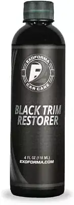 Exoforma Black Trim Restorer - Restores Factory Black to Plastic Trim 4 Fl Oz