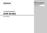 Denon AVR-4310CI Receiver Amplifier Owners Manual
