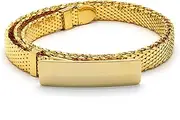 [Marshal Metal Manufactory LTD.] Marshal Metal Fashion Belt High Polished Gold Plated Mesh Belt for Women