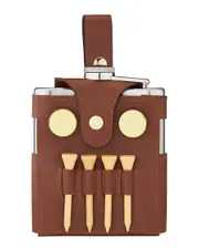 True Golfer'S Flask And Accessory Set