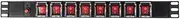Pulse Oximeter 19" Rackmount IEC Switch Panel Power 8 Way Disco DJ Server