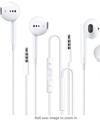 50-Pack Headphones Earphones Remote & Mic For Apple iPhone 6S 6 5 5S 5C SE 4S