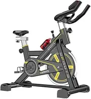 With Resistance Bands Indoor Exercise Bike Fitness Upright Exercise Bike Magnetic Home Cycling Exercise Bike Indoor Stationary Bike Bicycle for Cardio Workout Losing Weight