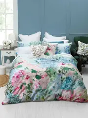 MM Linen Delf Multi Quilt Cover Set