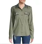 Rails Kona Sage Inca Embroidered Button Down Shirt NWT Size M