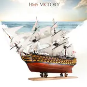 HMS Victory 21'' Wooden Sailing Boat Model DIY Kit Ship Assembly Decoration Gift