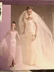 VTG McCall`s 4269 Tonner Tyler Wentworth Fashion Doll 16" Wedding Gown Veil FF