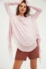 Free People We The Free Star Light Tee Boho Top, Mauve, X-Small, RRP $78