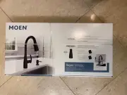 MOEN Reyes Single-Handle Pull-Down Sprayer Kitchen Faucet Matte Black 87932BL