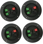 FELTECHELECTR 4pcs Speaker Terminal Connector Binding Post Sound Equipment Connector Kit