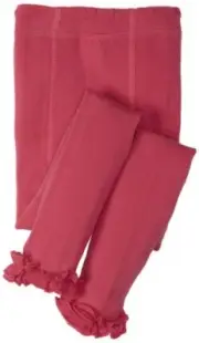 Jefferies Socks Baby Girls' Ruffle Footless Tights Hot Pink