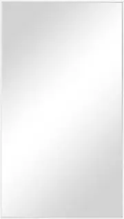 Deco 79 Wood Simplistic Wall Mirror with Thin Minimalistic Frame, 18" x 1" x 32"
