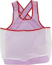 JIGCEN Apron, Waterproof Laundry Bib Apron with Pouch, Sleeveless, Pink, Unisex-Adults