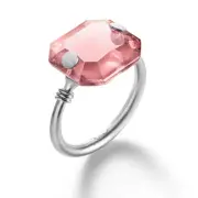 Baccarat MHDT Sterling Silver, Crystal Ring 2810786