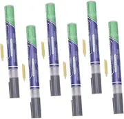 HOMSFOU Tile Pen 6 Pack Grout Repair Marker Rejuvenate Grout Restorer Pens Tile Supplies Quick Drying