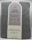 Twin 100% Cotton Jersey Sheet Set Heather Gray -Threshold