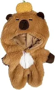 koolsoo Doll Clothes for 15cm Plush Doll,Stuffed Animals Accessories,Soft,Costumes,Dress up,DIY,Photo Props Capybara Jumpsuit Cute