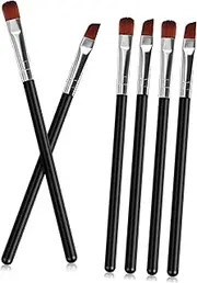 SHERCHPRY 6Pcs Eyebrow Brush for Women Professional Angled Flat Brushes for Precise Eyebrow Makeup for Filling Shaping Hairline Definition for Daily Use