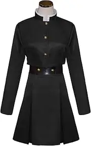 Fiamll Anime Geto Suguru Cosplay Costume Outfit Gojo Satoru Cosplay Riko Cosplay Leiri Shoko Cosplay Uniform Complete Set Halloween, black-kugisaki, Small