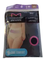 Maidenform Women's Flexees Shapewear Briefs, Cool Comfort Black Size 3XL FP0051